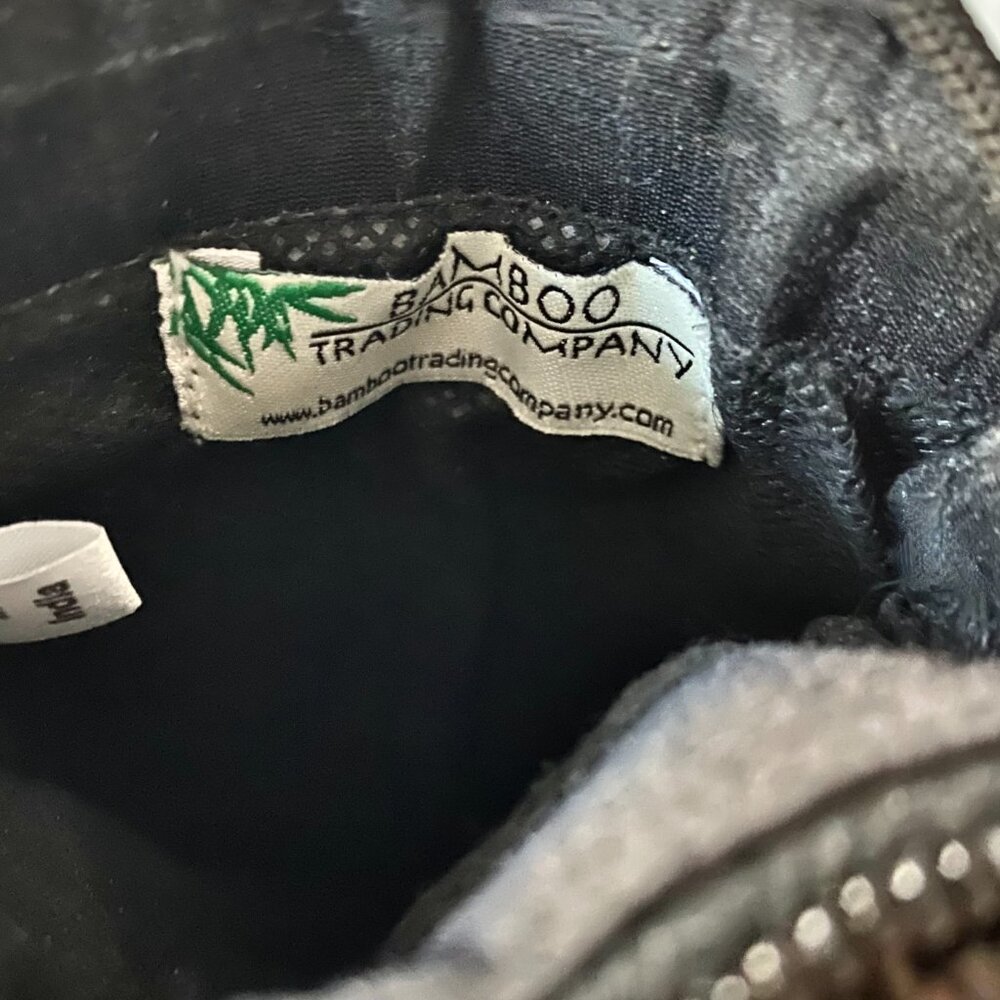 Bamboo Trading Black Beaded Fabric Mini-Crossbody Bag/Clutch Handcrafted - Picture 6 of 11